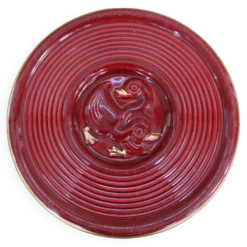 Dessous de plat cannetons vintage bordeaux et liseré doré