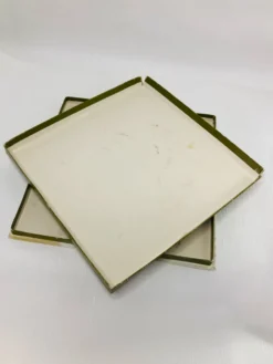 Dessous de plat Christofle "Rosace" en métal argenté - Avec boîte d'or
