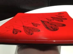 Dessous de plat cœur rouge
