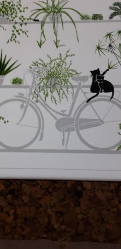 Dessous de plat décoratif en céramique et liège