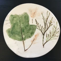 Dessous de plat décor feuilles