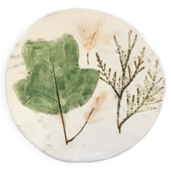 Dessous de plat décor feuilles