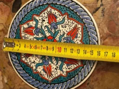 Dessous de plat decor tulipes - Céramique vintage Turque