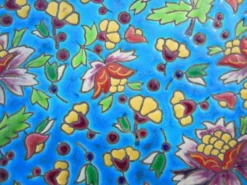 Dessous de plat emaux cloisonné De Longwy décor rare de longwy
