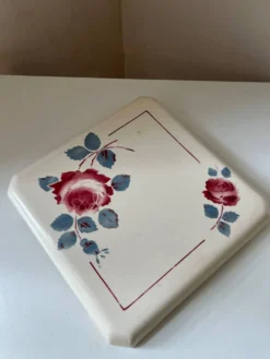 Dessous de plat en céramique Badonviller fleurs