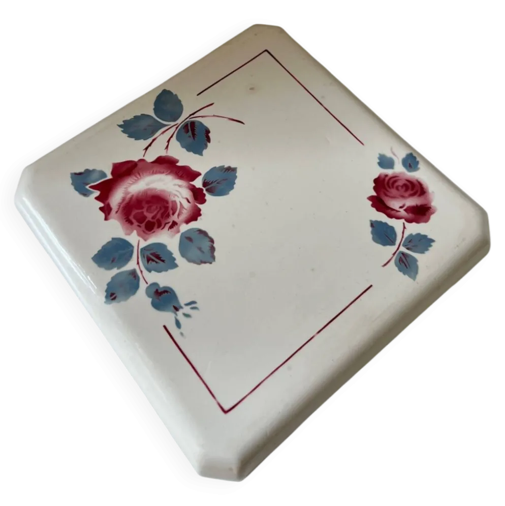 Dessous de plat en céramique Badonviller fleurs