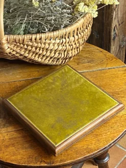 Dessous de plat en céramique et bois