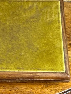 Dessous de plat en céramique et bois