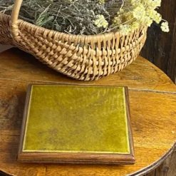 Dessous de plat en céramique et bois