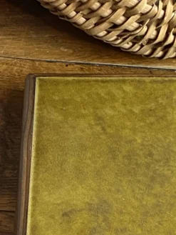 Dessous de plat en céramique et bois