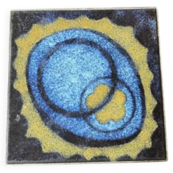 Dessous de plat en céramique émaillée, années 70