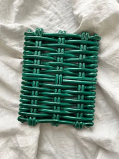 Dessous de plat en céramique tressée Vallauris vintage
