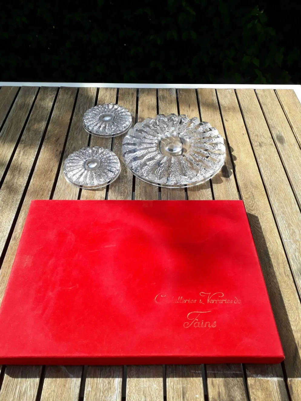 Dessous de plat en cristal