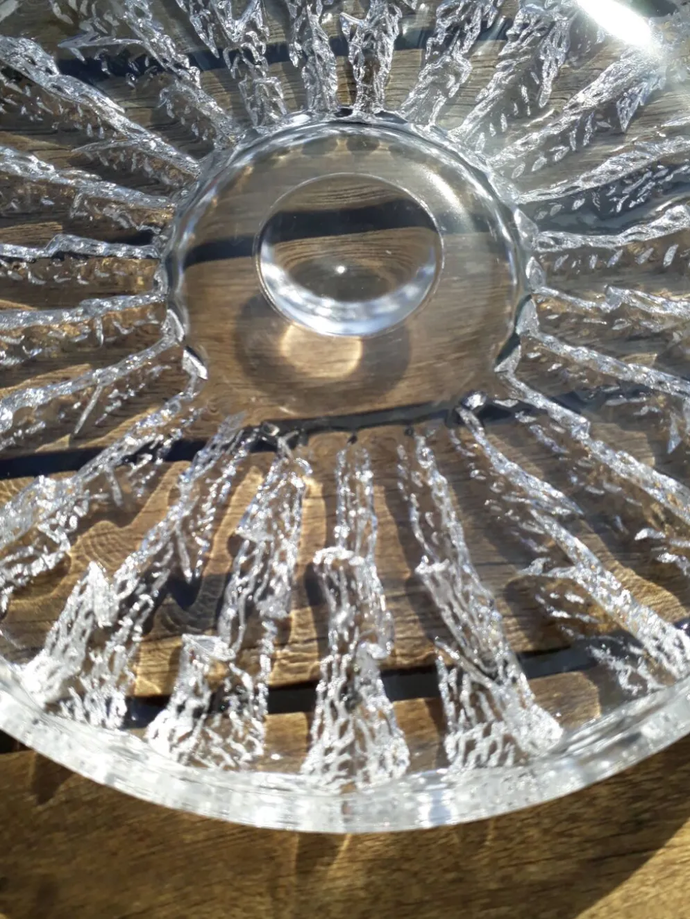 Dessous de plat en cristal