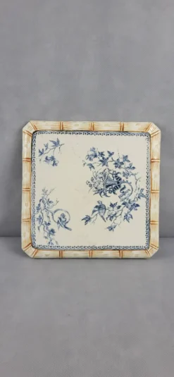 Dessous de plat en faïence Creil et Montereau