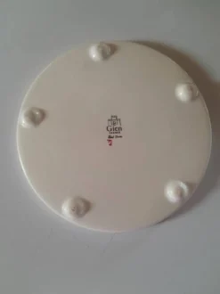Dessous De Plat En Faïence De Gien, Pivoine