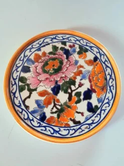 Dessous De Plat En Faïence De Gien, Pivoine