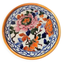 Dessous De Plat En Faïence De Gien, Pivoine