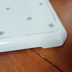 Dessous de plat en faïence fleurie
