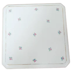 Dessous de plat en faïence fleurie