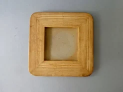 Dessous de plat en pin et en grès du Marais France, années 80