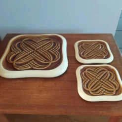 dessous de plat et bouteilles Verceram 1950