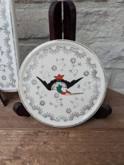 Dessous de plat et 2 dessous de bouteille Longwy modèle Chypre