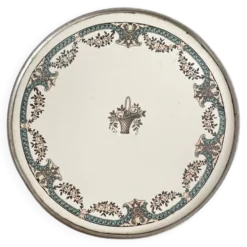 Dessous de plat faïence Sarreguemines Dubarry