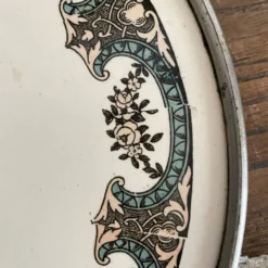 Dessous de plat faïence Sarreguemines Dubarry