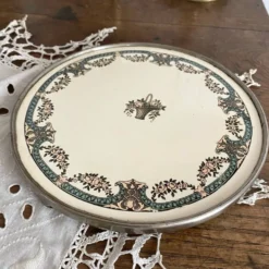 Dessous de plat faïence Sarreguemines Dubarry