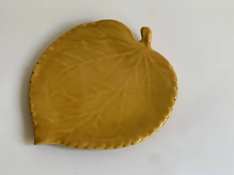 Dessous de plat feuille céramique