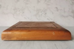 Dessous de plat feuilles bois et carreau