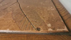 Dessous de plat feuilles bois et carreau