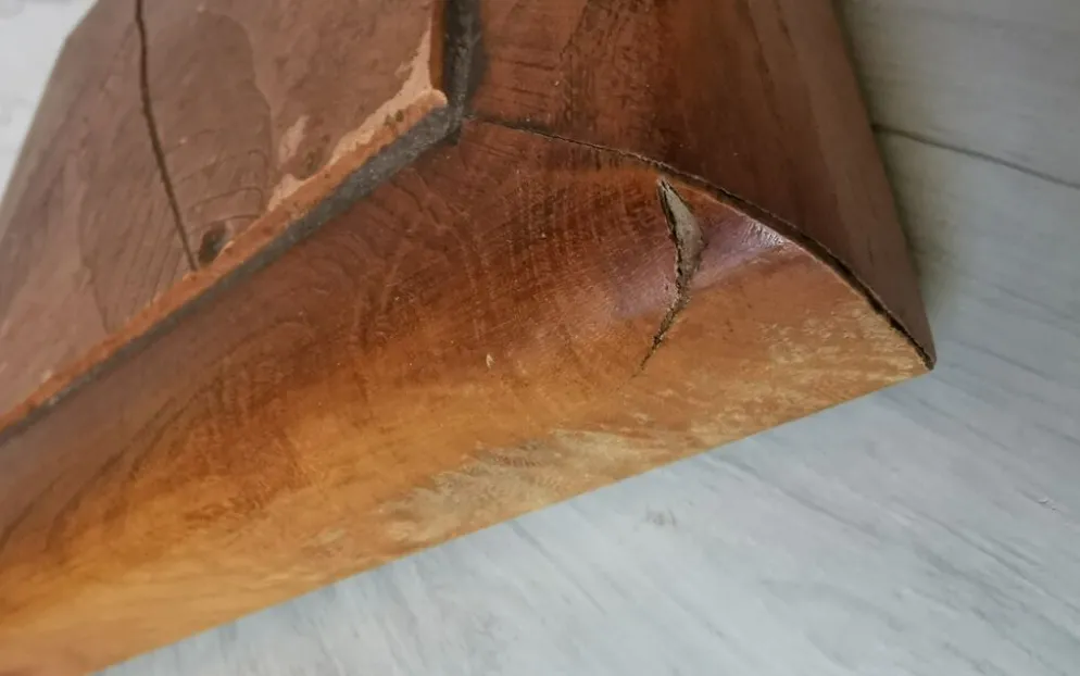 Dessous de plat feuilles bois et carreau