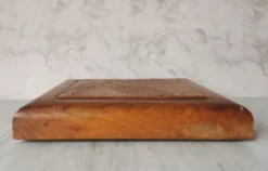 Dessous de plat feuilles bois et carreau