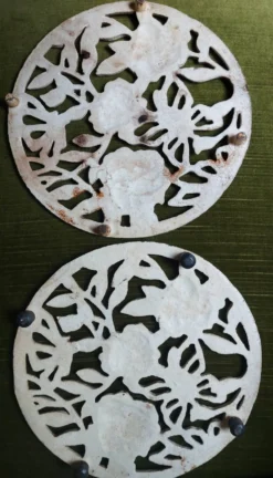 2 dessous de plat fonte