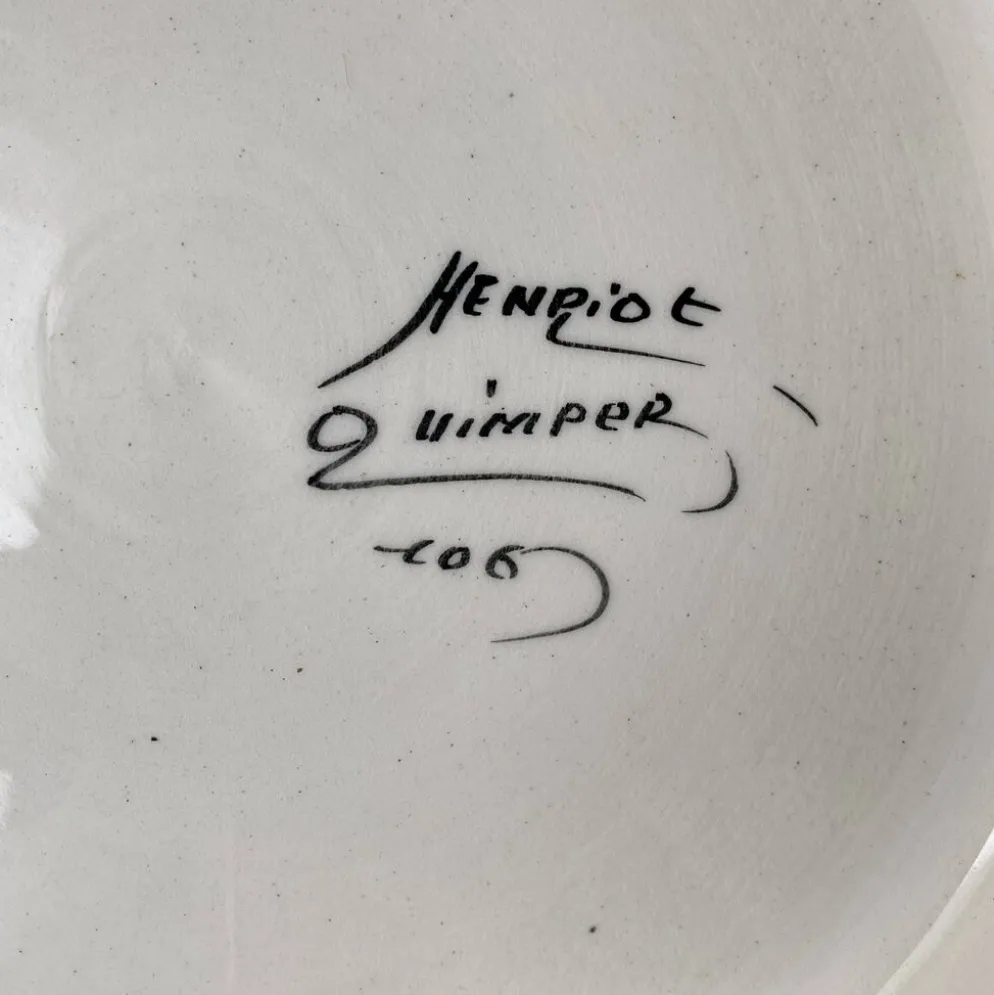 Dessous de plat Henriot Quimper Bretagne