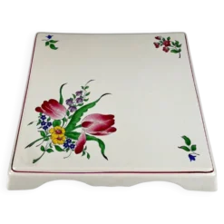 Dessous de plat KG Lunéville, modèle "Réverbère", motif tulipe
