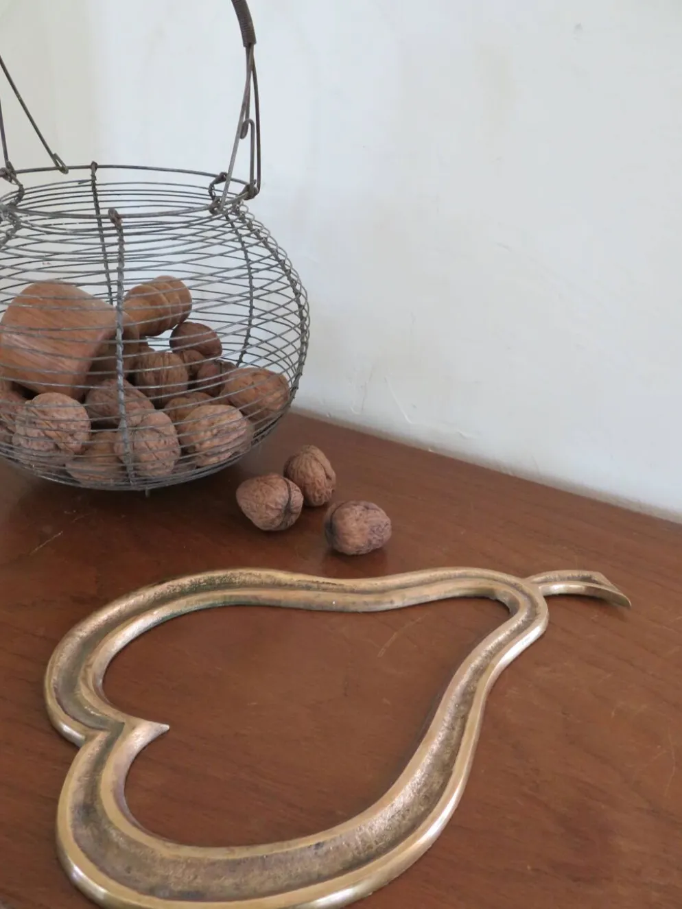 Dessous de plat poire en laiton