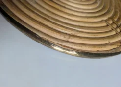 Dessous de plat rotin attribués à Gabriella Crespi