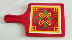 Dessous de PLAT Rouge VINTAGE