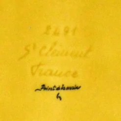 Dessous de plat St Clement céramique peint main vintage