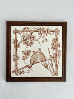 Dessous de plat terre de fer oiseaux « Le Favori » Longwy
