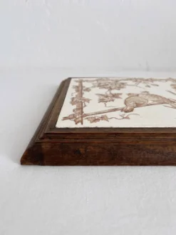 Dessous de plat terre de fer oiseaux « Le Favori » Longwy