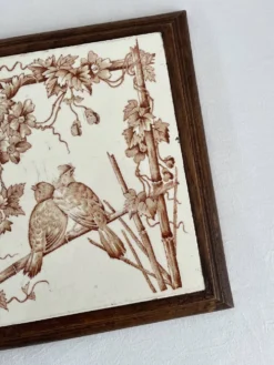 Dessous de plat terre de fer oiseaux « Le Favori » Longwy