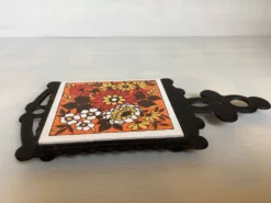 Dessous de plat théière jaune orangé Japan