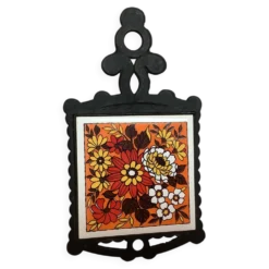 Dessous de plat théière jaune orangé Japan