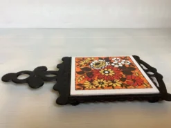 Dessous de plat théière jaune orangé Japan