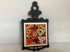 Dessous de plat théière jaune orangé Japan