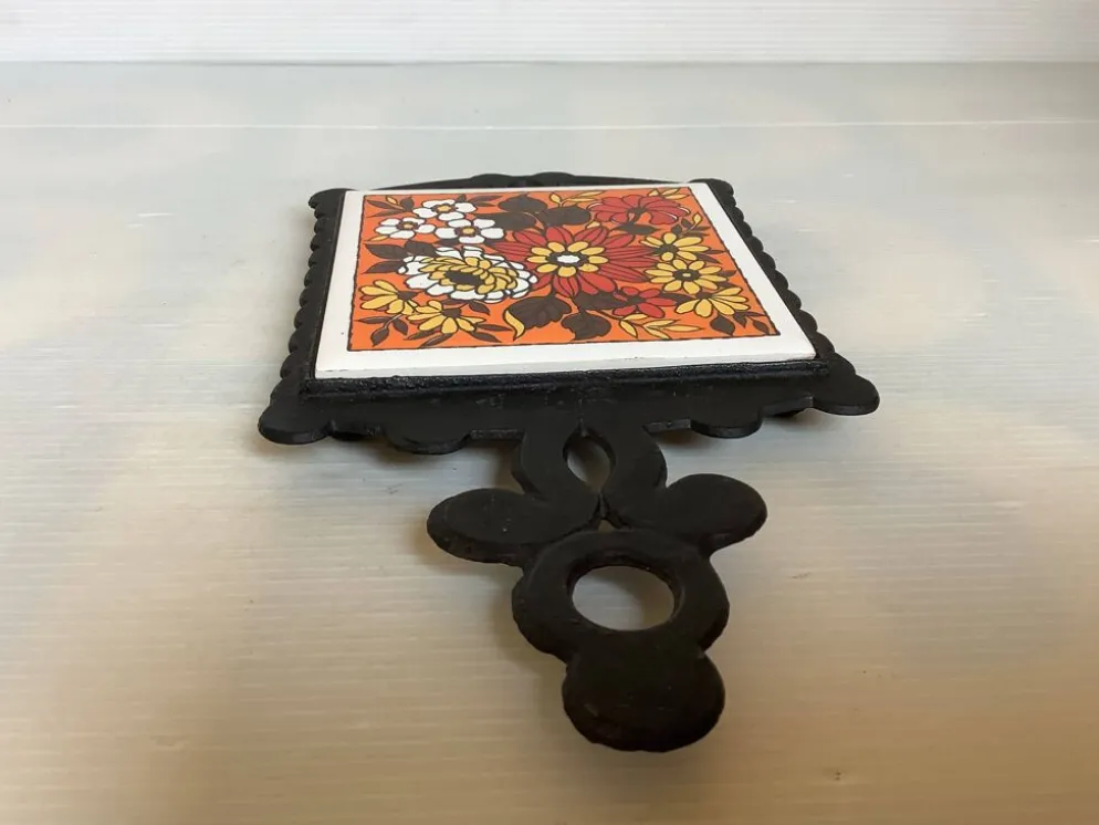 Dessous de plat théière jaune orangé Japan